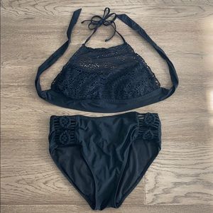 black bikini set